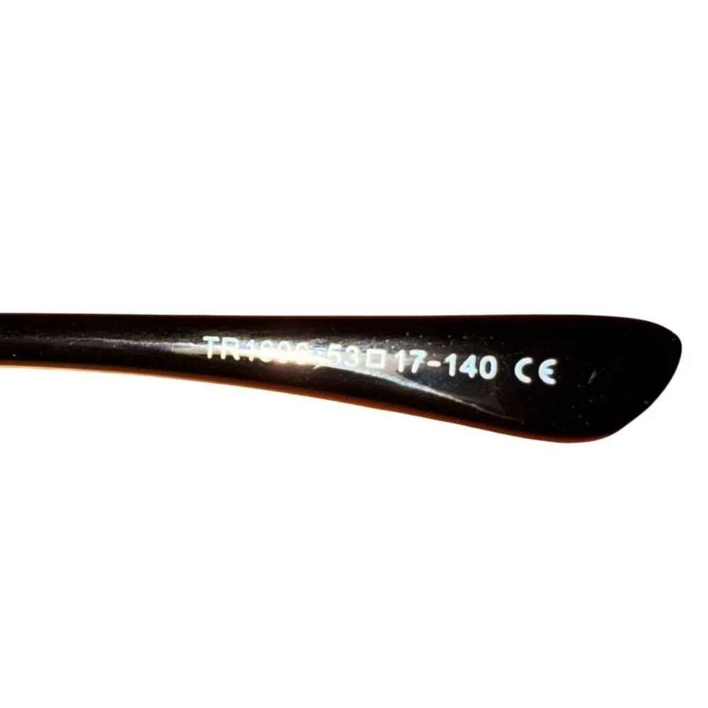 Gaoye TR1006 Black Cat Eye Blue Light Blocking Glasses Gold Metal Temples Womens